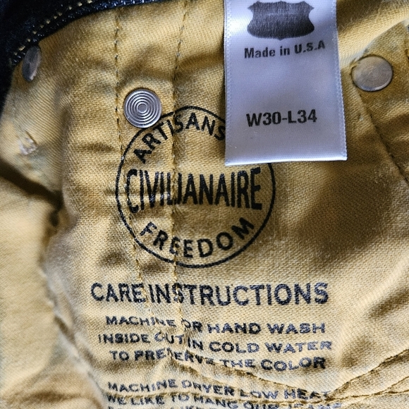 Civilianaire Dark Wash Denim - Picture 4 of 4